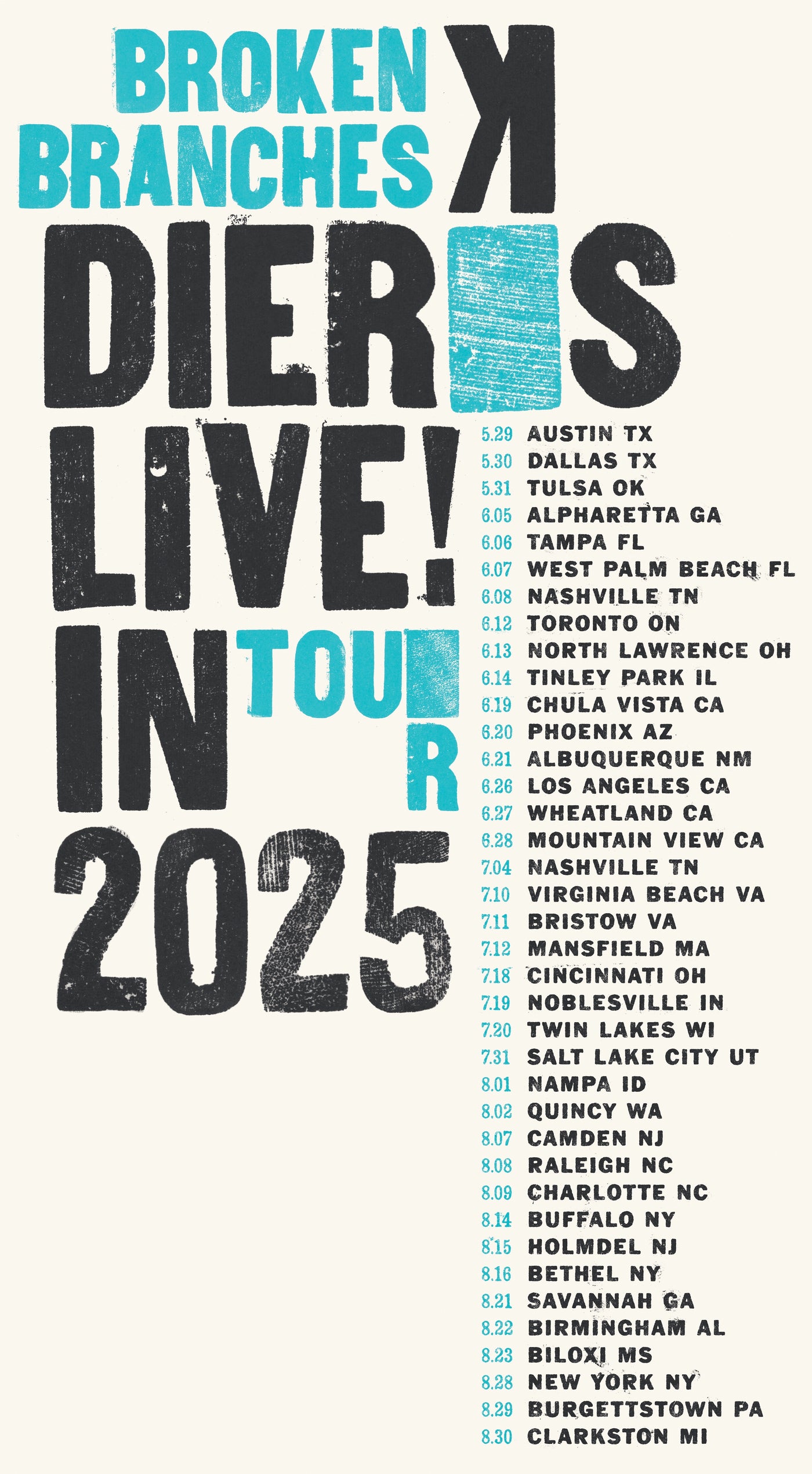 Broken Branches Tour (Logo) Tee