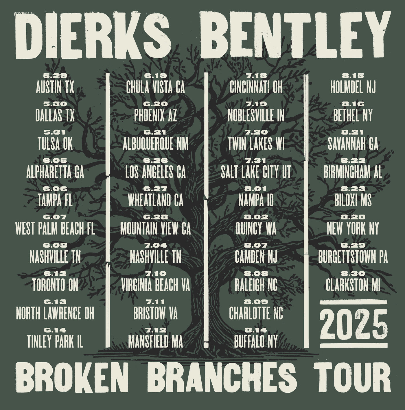 Broken Branches Tour (Photo) Tee