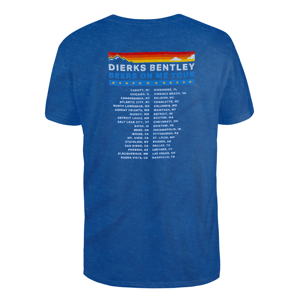 Beers On Me Tour Sunset Tee