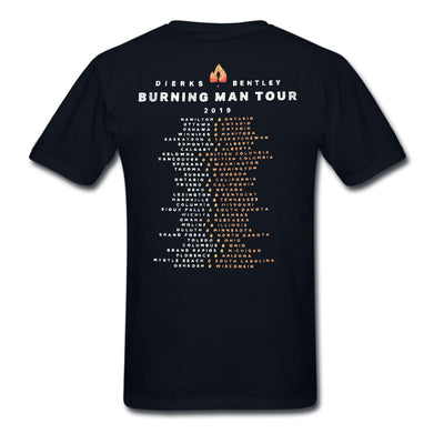 Burning Man Tour 2019 Black Tee